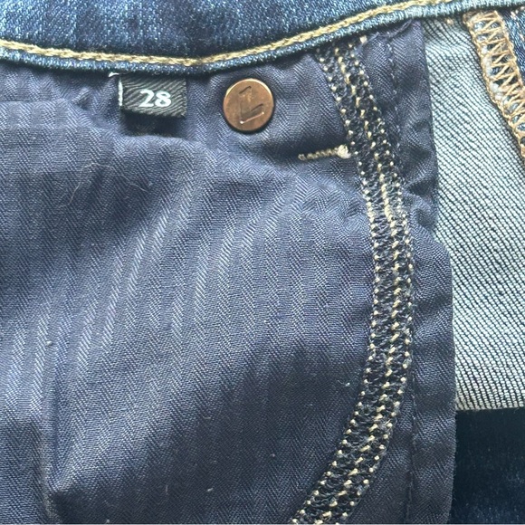 7 For All Mankind b(air) High Waist Slim Kick Flare Jeans Women’s 28 Denim - Picture 7 of 8